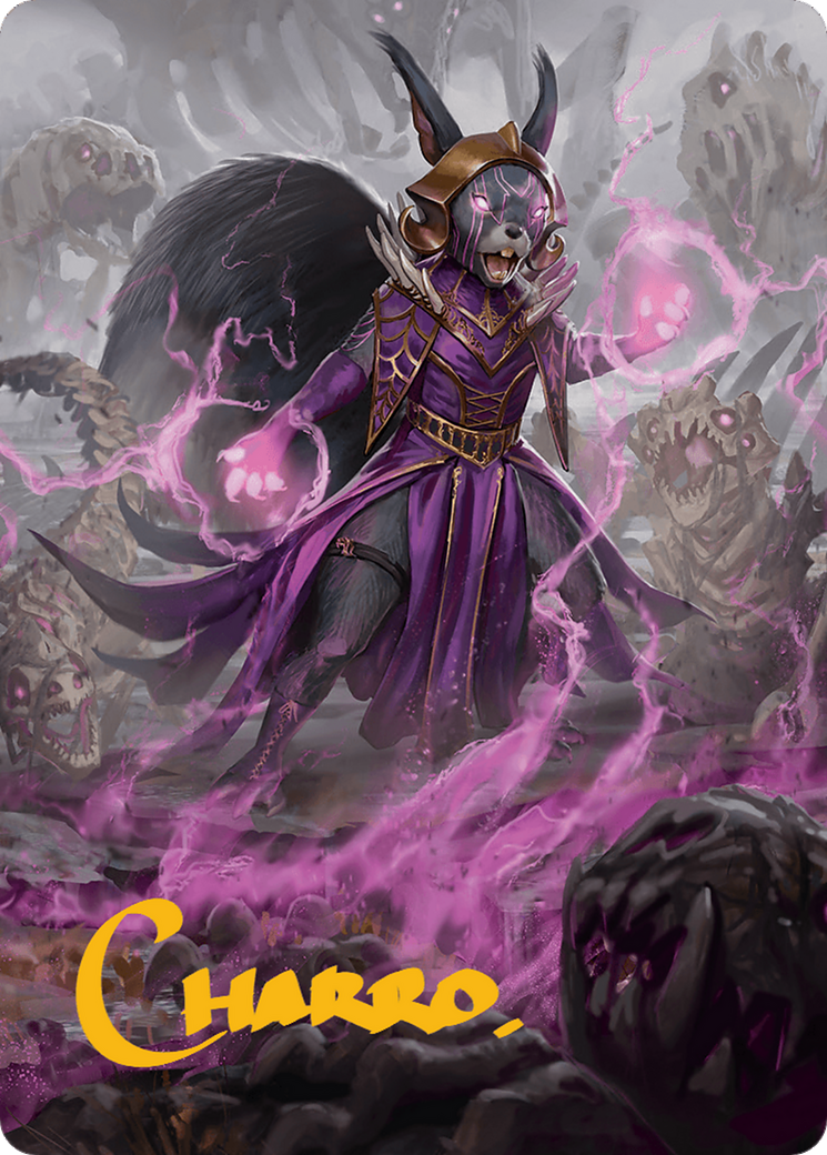 Liliana of the Dark Realms Art Card (Gold-Stamped Signature) [Bloomburrow Art Series] | Fandemonia Ltd