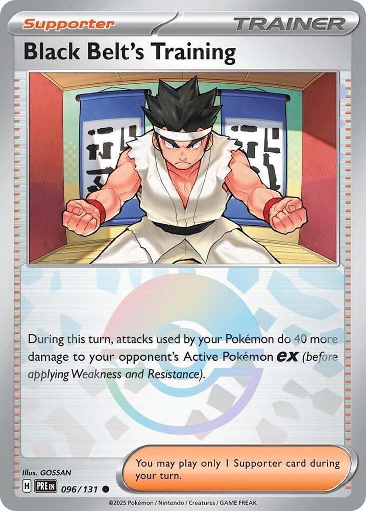 Black Belt's Training (096/131) (Poke Ball Pattern) [Scarlet & Violet: Prismatic Evolutions] | Fandemonia Ltd