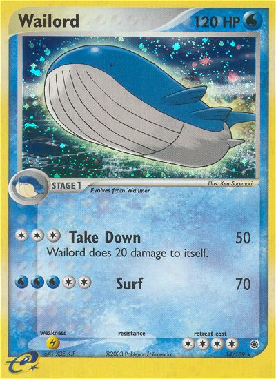 Wailord (14/109) [EX: Ruby & Sapphire] | Fandemonia Ltd