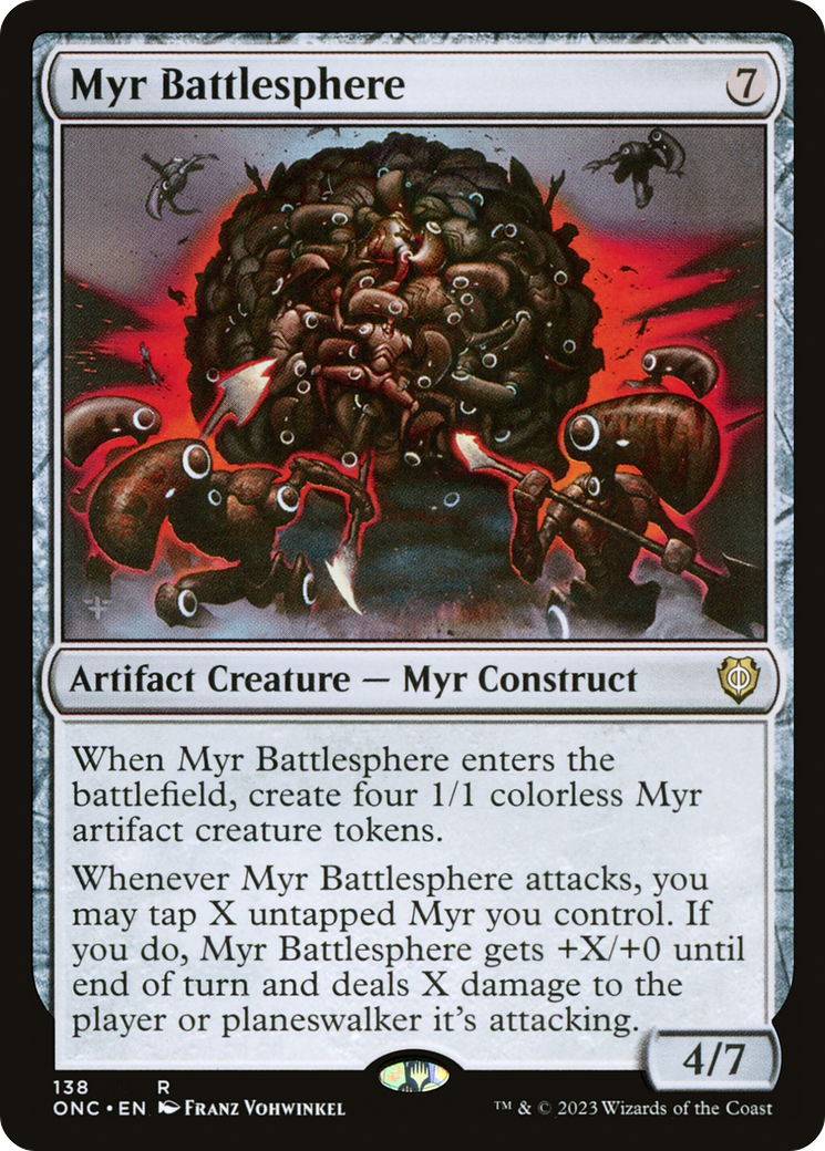 Myr Battlesphere [Phyrexia: All Will Be One Commander] | Fandemonia Ltd