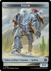 Golem // Plot Double-Sided Token [Outlaws of Thunder Junction: The Big Score Tokens] | Fandemonia Ltd