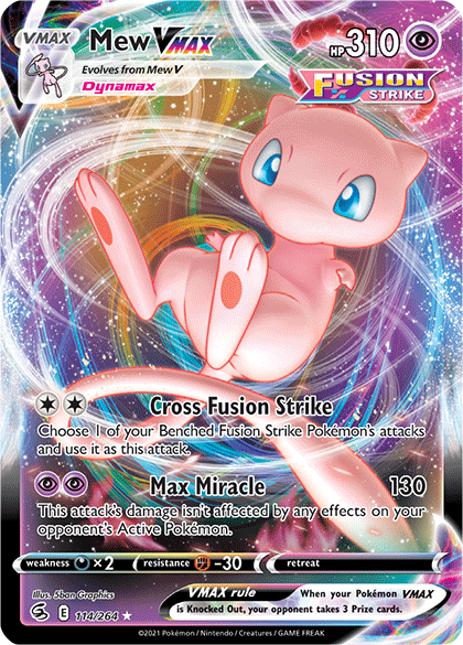 Mew VMAX (114/264) [Sword & Shield: Fusion Strike] | Fandemonia Ltd