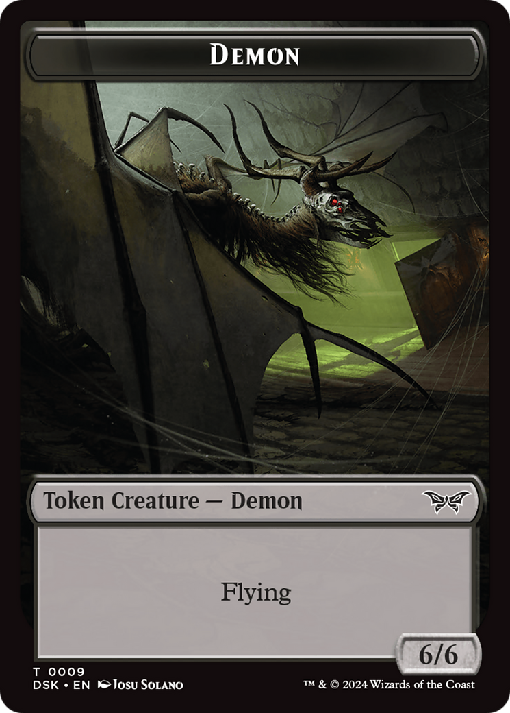 Demon Token [Duskmourn: House of Horror Tokens] | Fandemonia Ltd