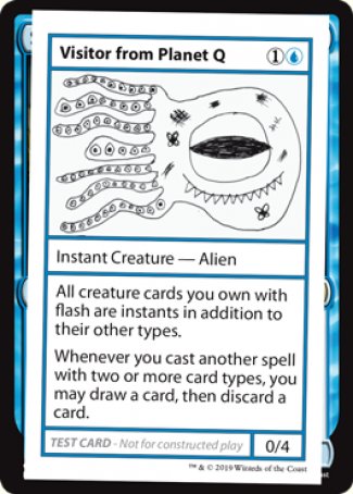 Visitor from Planet Q (2021 Edition) [Mystery Booster Playtest Cards] | Fandemonia Ltd