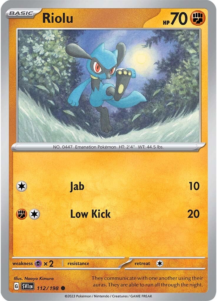 Riolu (112/198) [Scarlet & Violet: Base Set] | Fandemonia Ltd