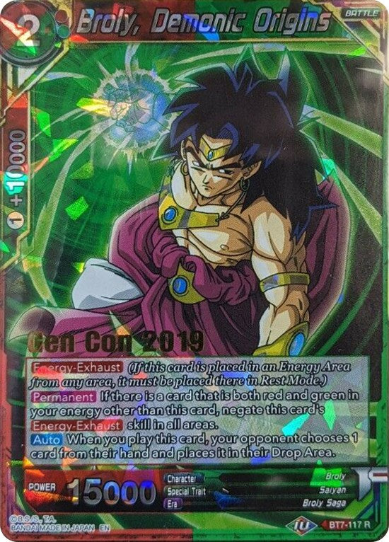 Broly, Demonic Origins (Gen Con 2019) (BT7-117) [Promotion Cards] | Fandemonia Ltd