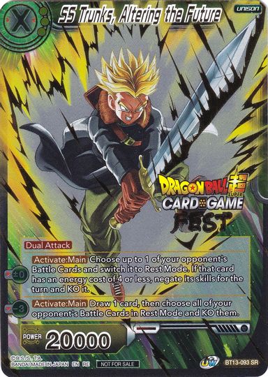 SS Trunks, Altering the Future (Card Game Fest 2022) (BT13-093) [Tournament Promotion Cards] | Fandemonia Ltd