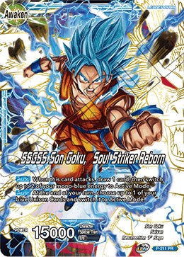 Super Saiyan God Son Goku // SSGSS Son Goku, Soul Striker Reborn (P-211) [Promotion Cards] | Fandemonia Ltd