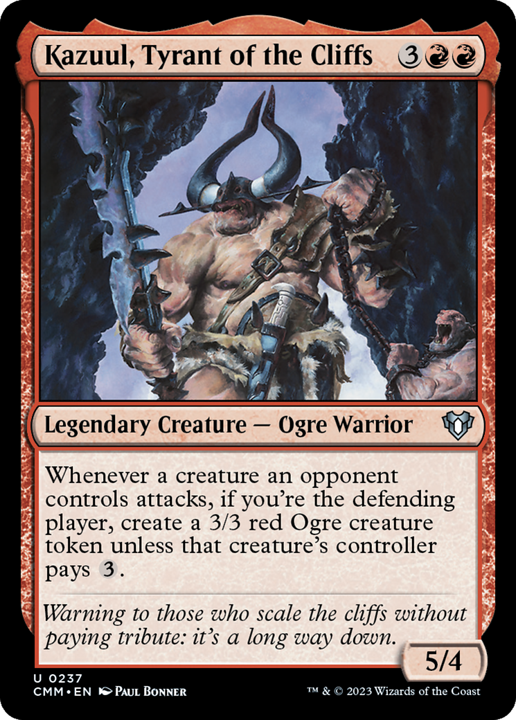 Kazuul, Tyrant of the Cliffs [Commander Masters] | Fandemonia Ltd