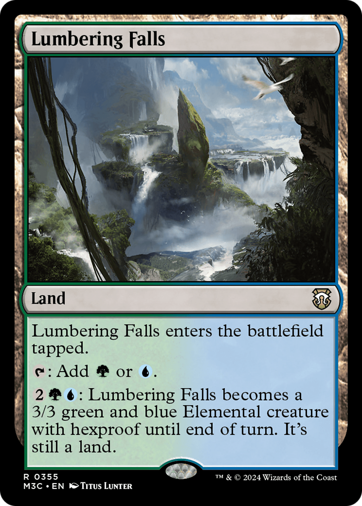 Lumbering Falls (Ripple Foil) [Modern Horizons 3 Commander] | Fandemonia Ltd