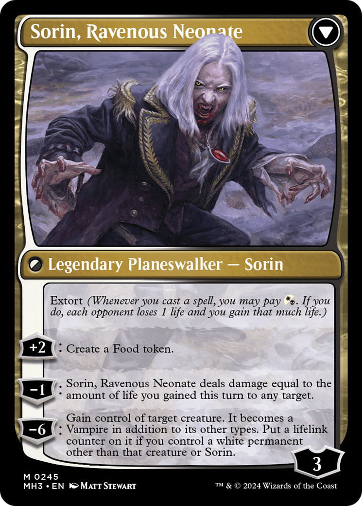 Sorin of House Markov // Sorin, Ravenous Neonate [Modern Horizons 3] | Fandemonia Ltd