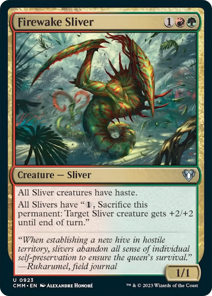 Firewake Sliver [Commander Masters] | Fandemonia Ltd