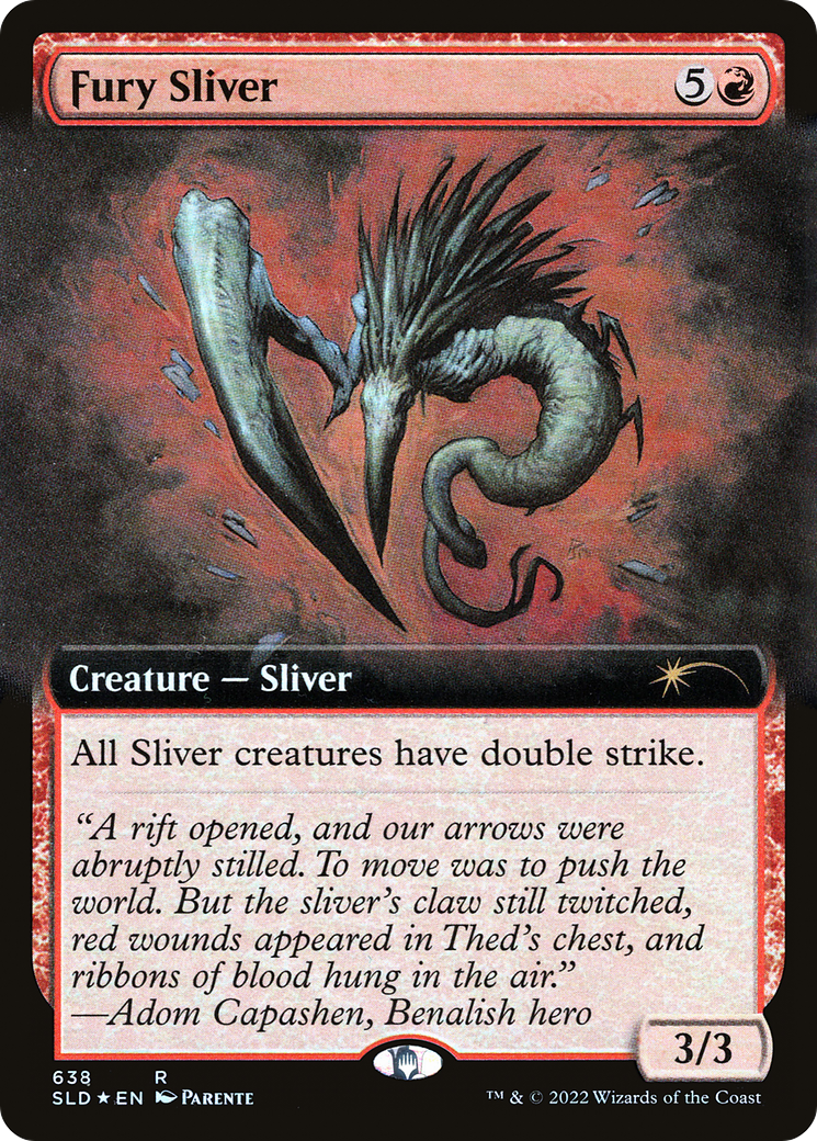 Fury Sliver (Extended Art) [Secret Lair Drop Promos] | Fandemonia Ltd