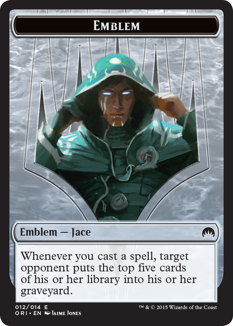 Pest // Jace, Telepath Unbound Emblem Double-Sided Token [Secret Lair: From Cute to Brute Tokens] | Fandemonia Ltd