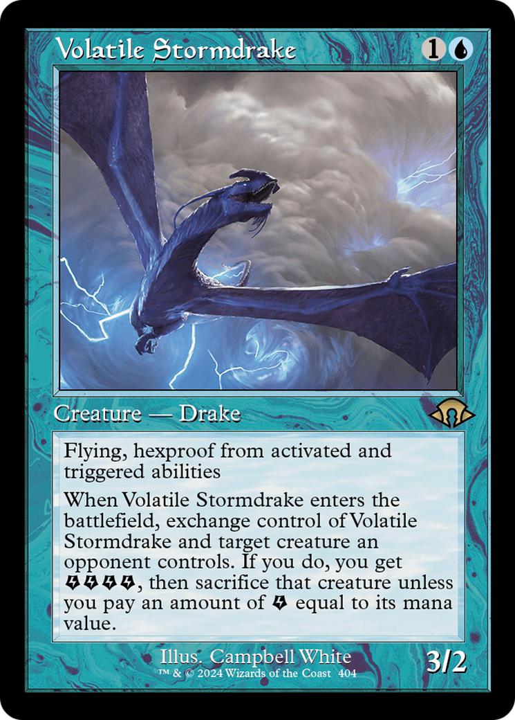 Volatile Stormdrake (Retro) [Modern Horizons 3] | Fandemonia Ltd