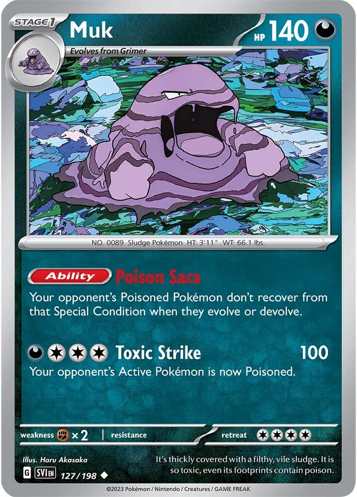 Muk (127/198) [Scarlet & Violet: Base Set] | Fandemonia Ltd