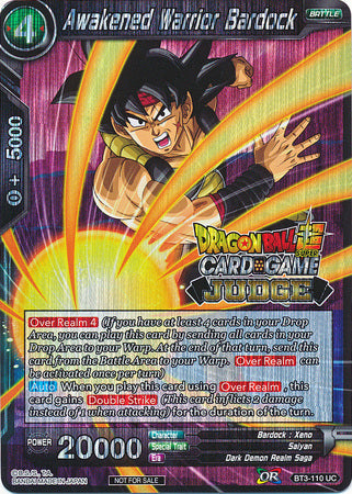 Awakened Warrior Bardock (BT3-110) [Judge Promotion Cards] | Fandemonia Ltd