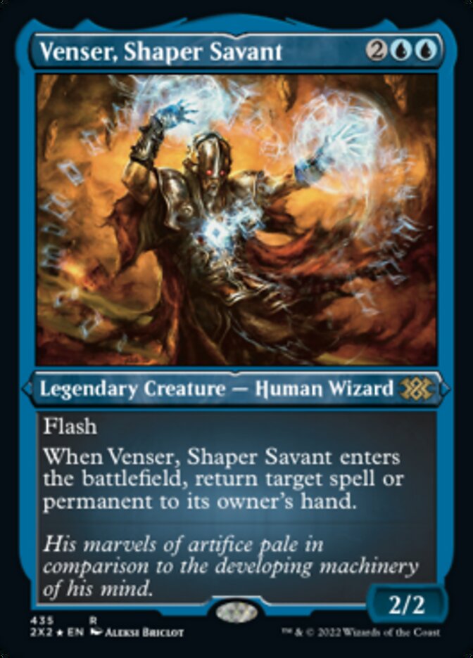 Venser, Shaper Savant (Foil Etched) [Double Masters 2022] | Fandemonia Ltd