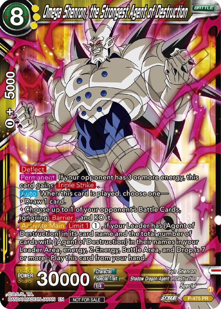 Omega Shenron, the Strongest Agent of Destruction (Z03 Dash Pack) (P-475) [Promotion Cards] | Fandemonia Ltd