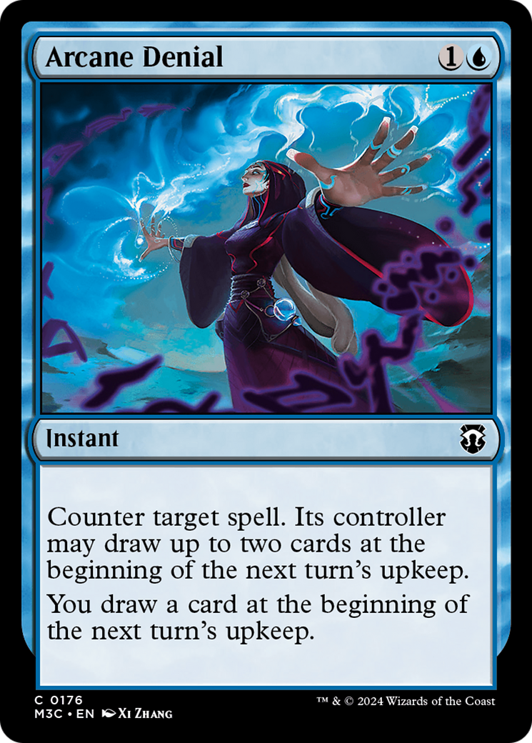 Arcane Denial (Ripple Foil) [Modern Horizons 3 Commander] | Fandemonia Ltd