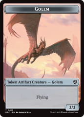 Golem (0013) // Nalaar Aetherjet Double-Sided Token [Aetherdrift Tokens] | Fandemonia Ltd