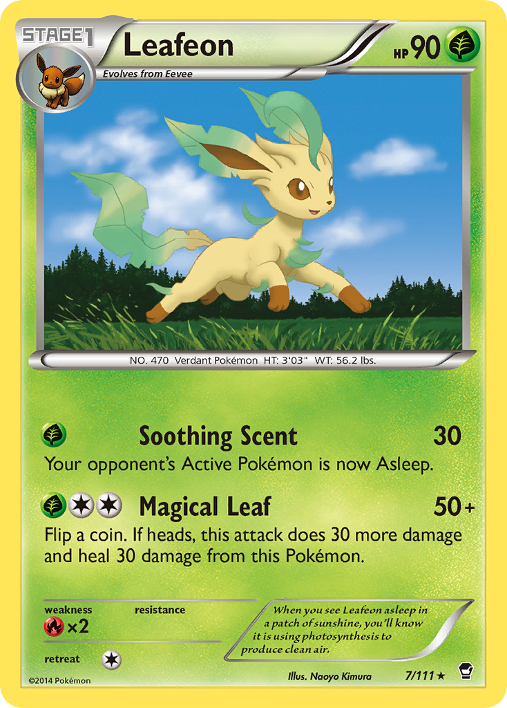 Leafeon (7/111) [XY: Furious Fists] | Fandemonia Ltd