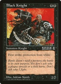 Black Knight (Oversized) [Oversize Cards] | Fandemonia Ltd