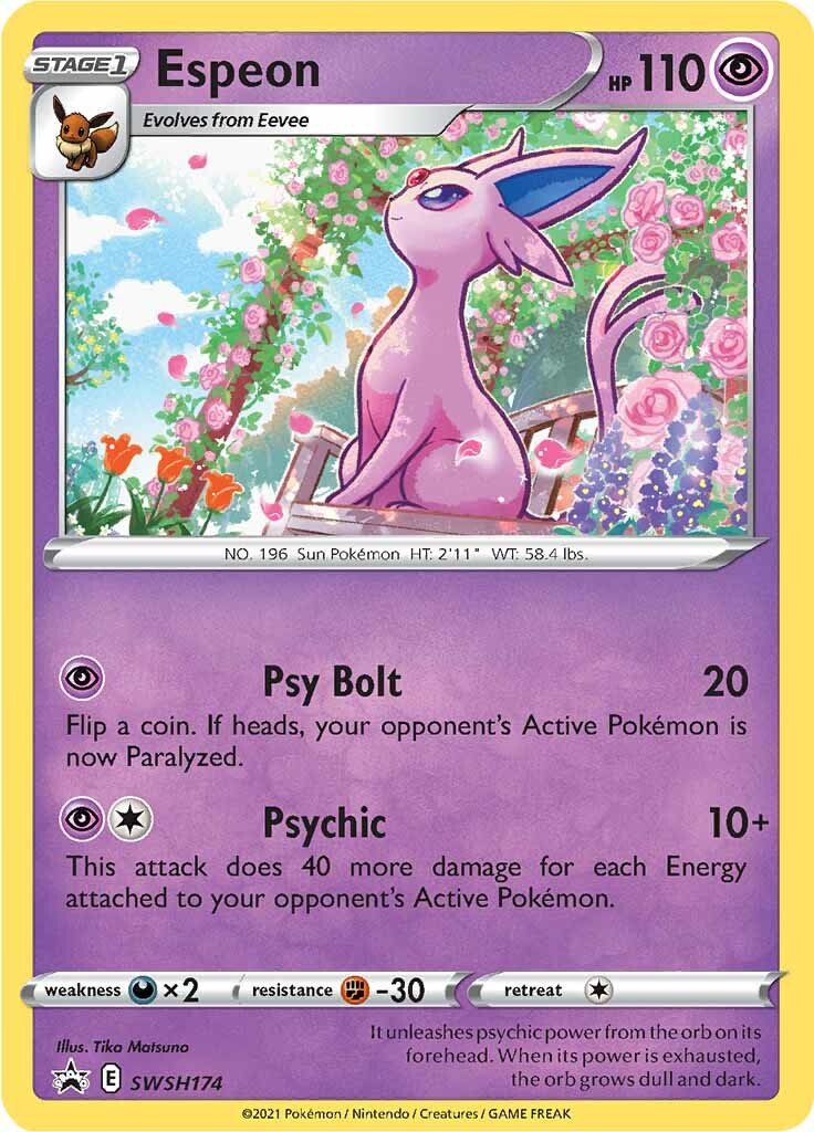 Espeon (SWSH174) [Sword & Shield: Black Star Promos] | Fandemonia Ltd