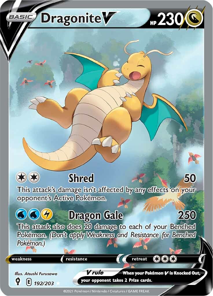 Dragonite V (192/203) [Sword & Shield: Evolving Skies] | Fandemonia Ltd