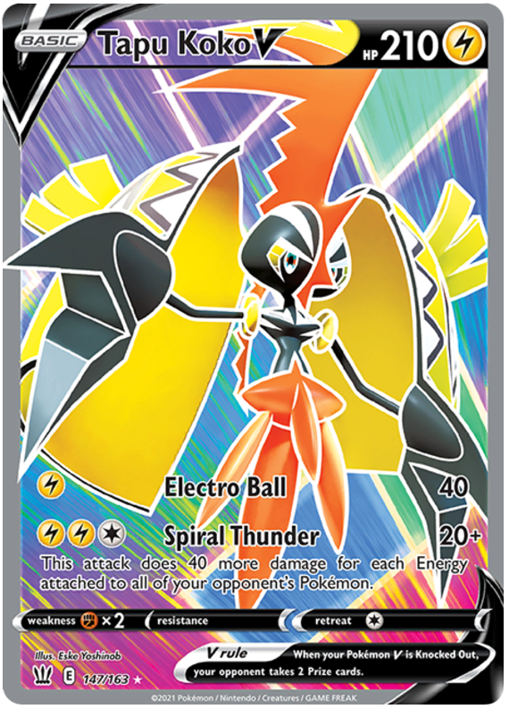 Tapu Koko V (147/163) [Sword & Shield: Battle Styles] | Fandemonia Ltd