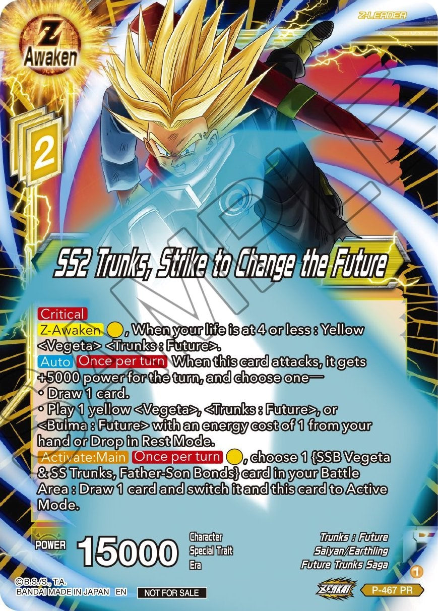 SS2 Trunks, Strike to Change the Future (Z03 Dash Pack) (P-467) [Promotion Cards] | Fandemonia Ltd