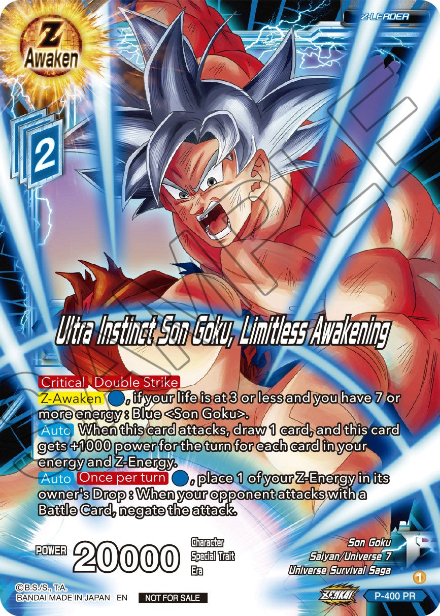 Ultra Instinct Son Goku, Limitless Awakening (P-400) [Promotion Cards] | Fandemonia Ltd