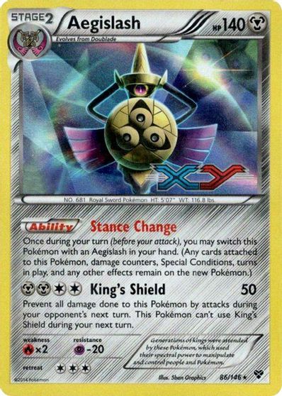 Aegislash (86/146) (Prerelease Promo) [XY: Black Star Promos] | Fandemonia Ltd