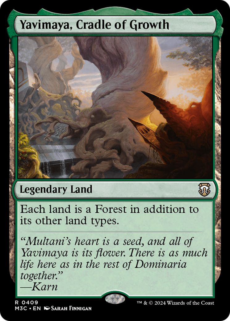 Yavimaya, Cradle of Growth (Ripple Foil) [Modern Horizons 3 Commander] | Fandemonia Ltd