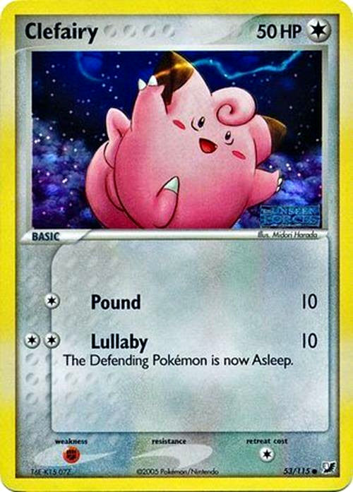 Clefairy (53/115) (Stamped) [EX: Unseen Forces] | Fandemonia Ltd