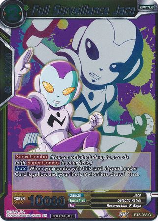 Full Surveillance Jaco (Event Pack 4) (BT5-088) [Promotion Cards] | Fandemonia Ltd