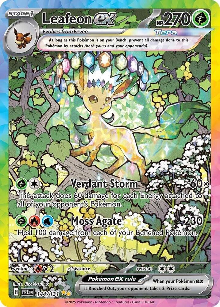 Leafeon ex (144/131) [Scarlet & Violet: Prismatic Evolutions] | Fandemonia Ltd