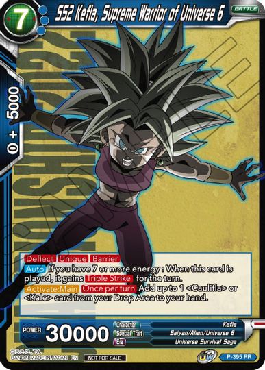 SS2 Kefla, Supreme Warrior of Universe 6 (P-395) [Promotion Cards] | Fandemonia Ltd