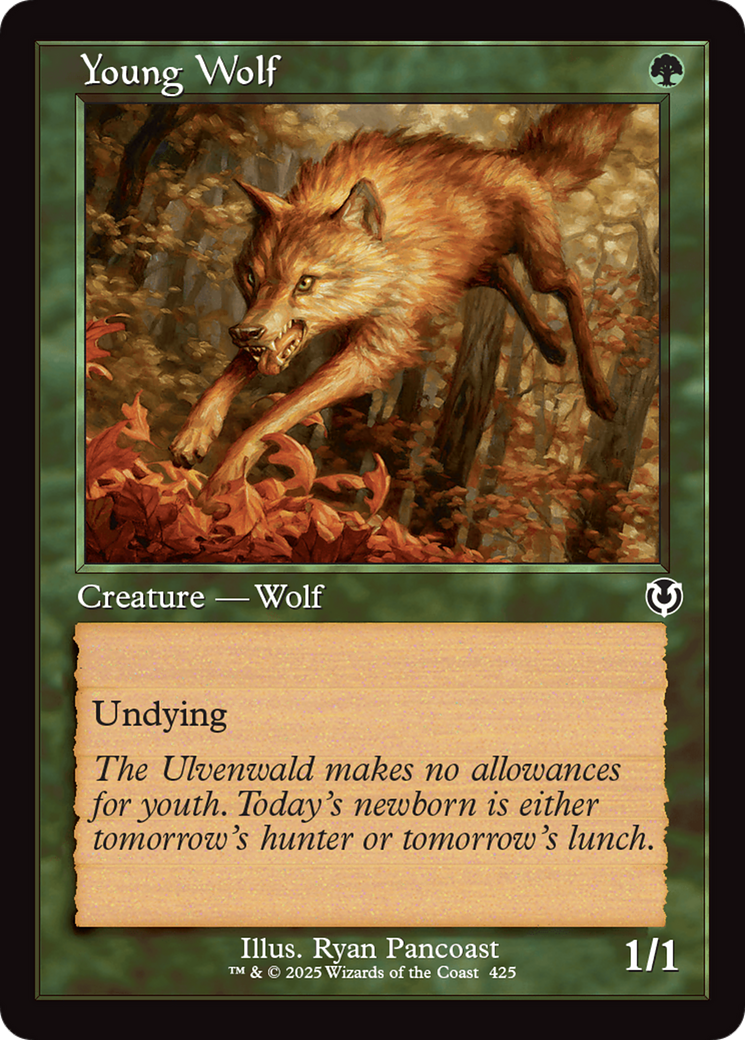 Young Wolf (Retro Frame) [Innistrad Remastered] | Fandemonia Ltd