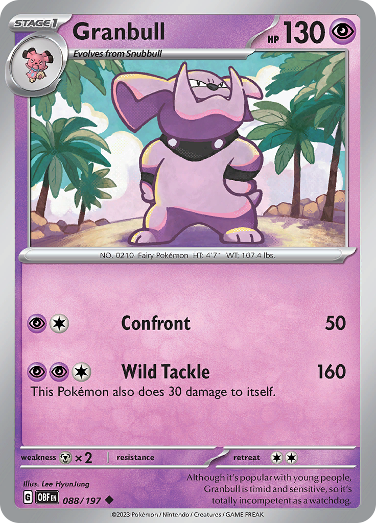 Granbull (088/197) [Scarlet & Violet: Obsidian Flames] | Fandemonia Ltd