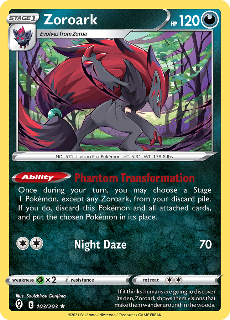 Zoroark (103/203) (Theme Deck Exclusive) [Sword & Shield: Evolving Skies] | Fandemonia Ltd