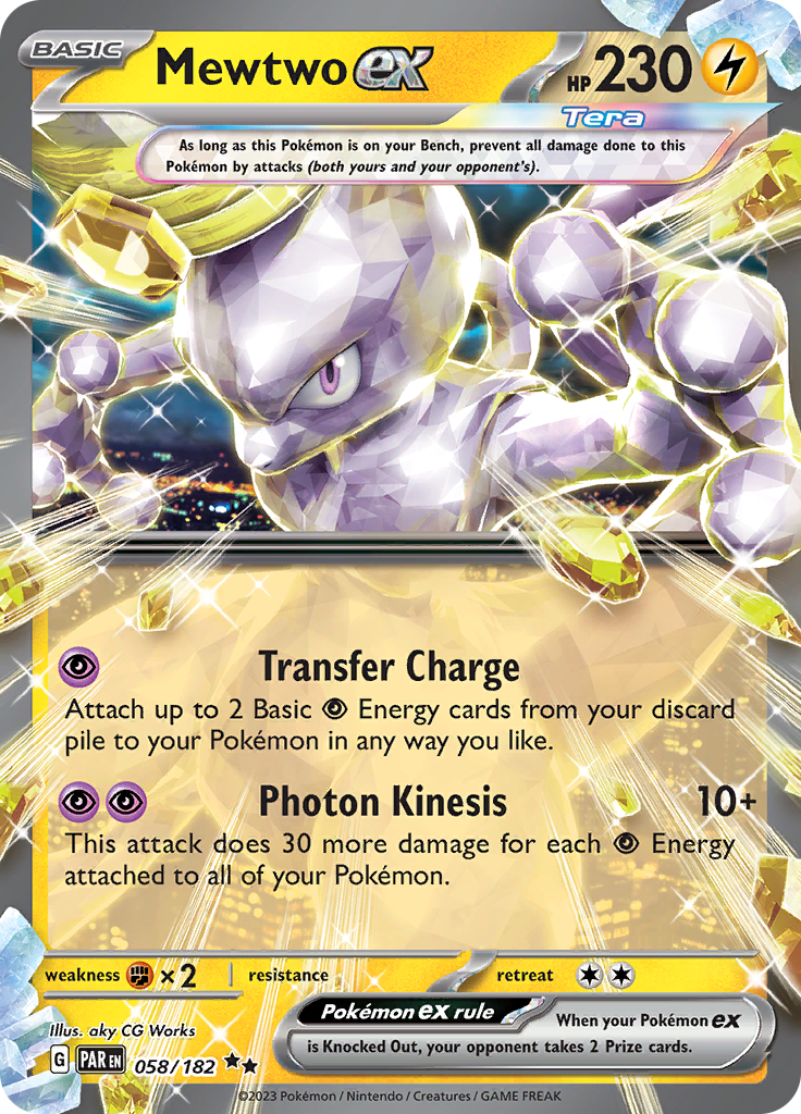 Mewtwo ex (058/182) [Scarlet & Violet: Paradox Rift] | Fandemonia Ltd