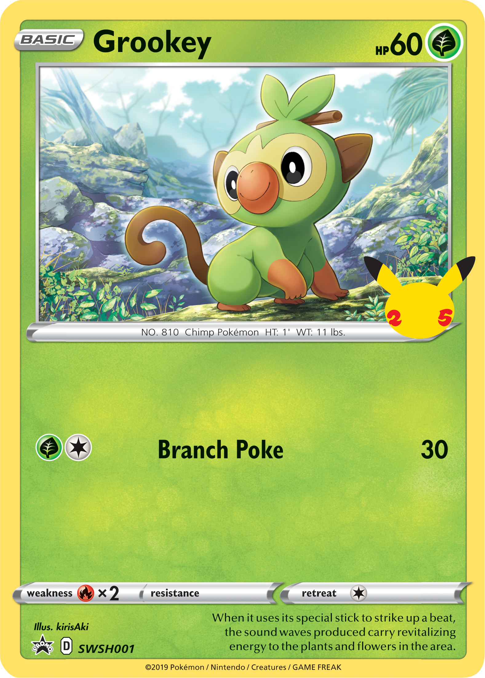 Grookey (SWSH001) (Jumbo Card) [First Partner Pack] | Fandemonia Ltd