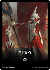 Mite-Y Theme Card [Phyrexia: All Will Be One Tokens] | Fandemonia Ltd