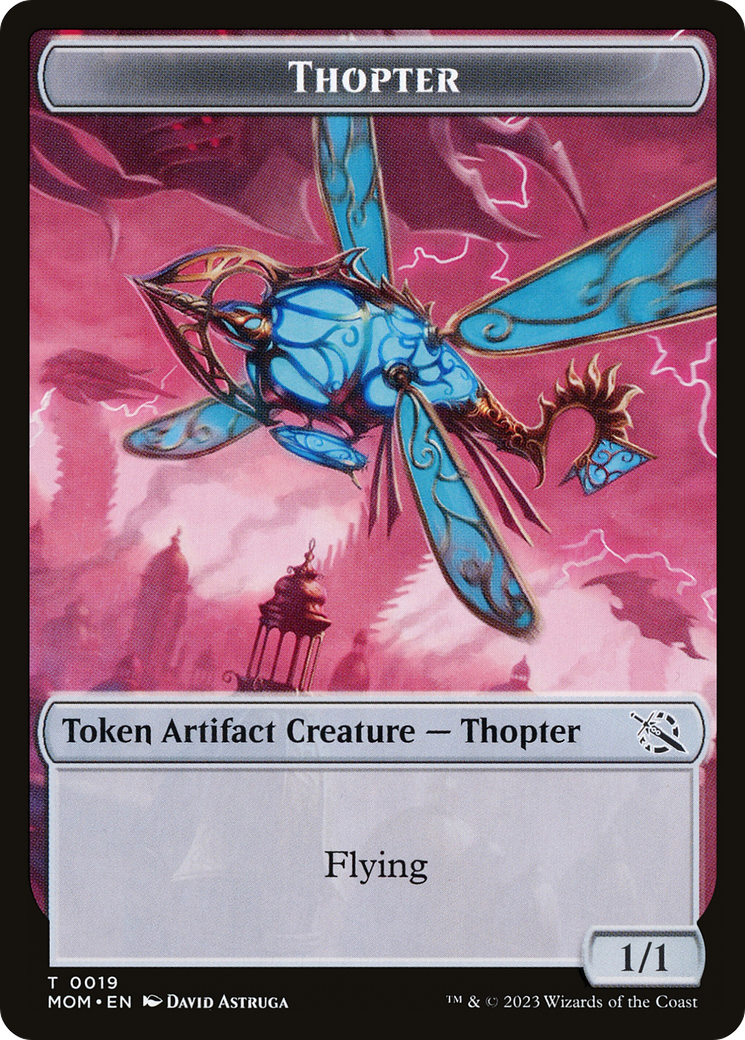 Thopter // Knight (10) Double-Sided Token [March of the Machine Tokens] | Fandemonia Ltd