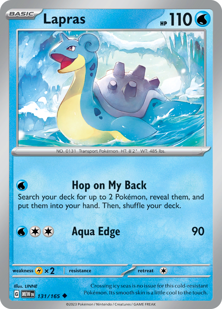 Lapras (131/165) [Scarlet & Violet 151] | Fandemonia Ltd