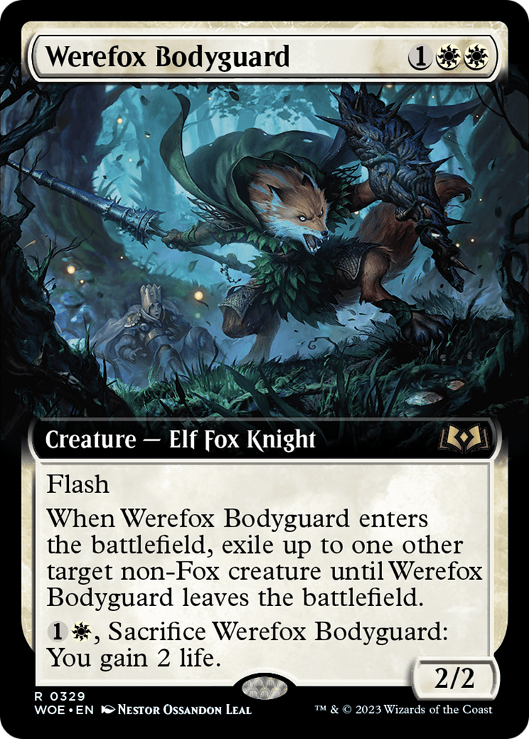 Werefox Bodyguard (Extended Art) [Wilds of Eldraine] | Fandemonia Ltd