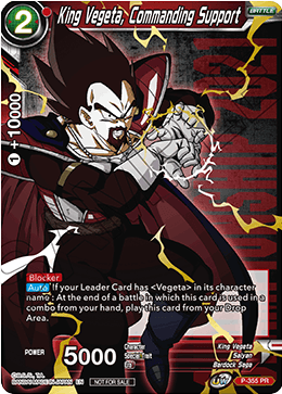 King Vegeta, Commanding Support (Gold Stamped) (P-355) [Tournament Promotion Cards] | Fandemonia Ltd