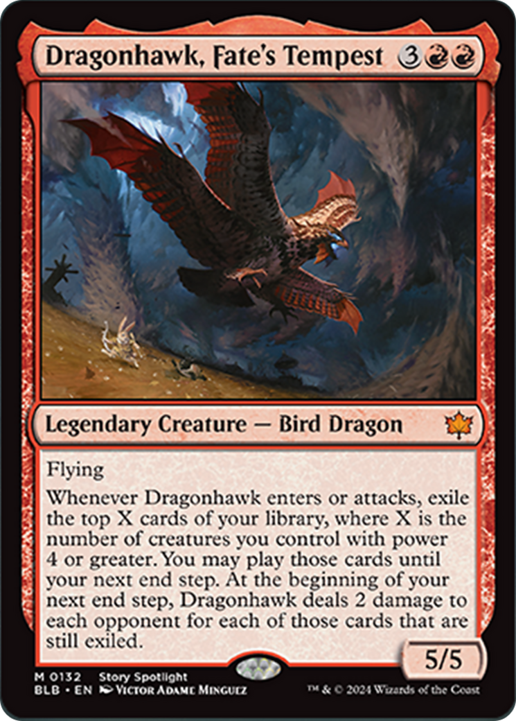 Dragonhawk, Fate's Tempest [Bloomburrow] | Fandemonia Ltd