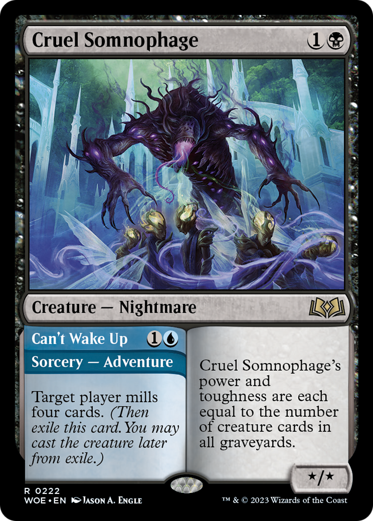 Cruel Somnophage // Can't Wake Up [Wilds of Eldraine] | Fandemonia Ltd